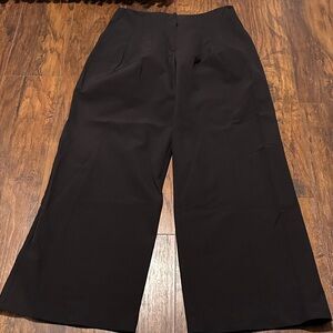 NY&C Women’s Stretch High Waist Black Wide-Leg Pleated Pants